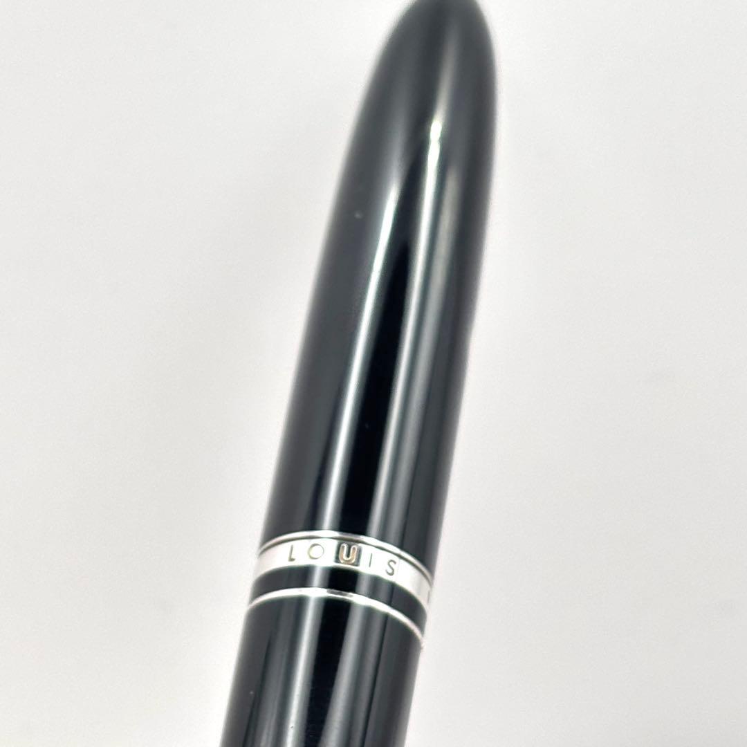 ルイヴィトン ドッグ ドゥーブル ツイスト式 ボールペン ブラック × シルバー