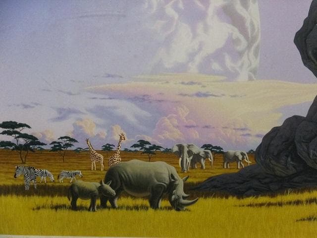 シム・シメール　直筆サイン『ここは彼等の惑星でもある』ミクストメディア1127D