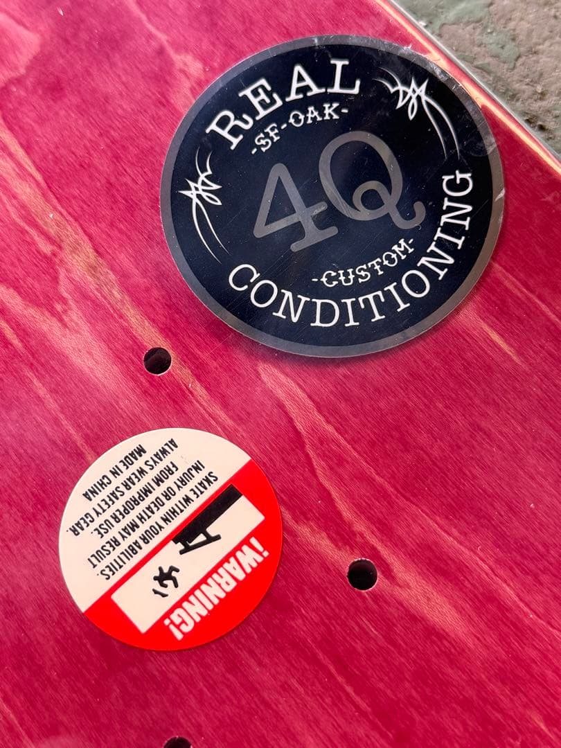 スケボー REAL MAX SCHAAF 4Q 8.06 デッキテープ無料付き