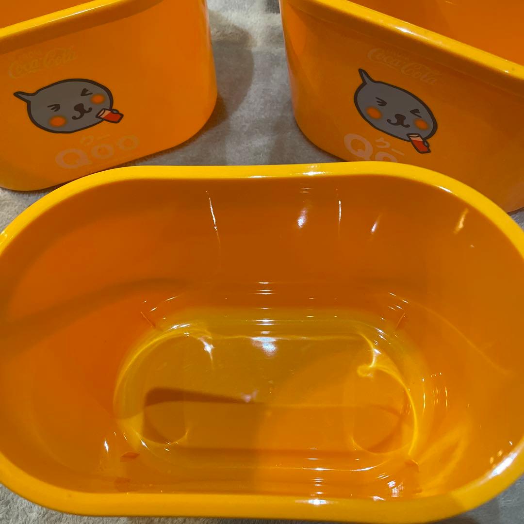 超レア！コカコーラ　Qoo バケツ　ノベルティグッズ　3個セット 状態良好レトロ