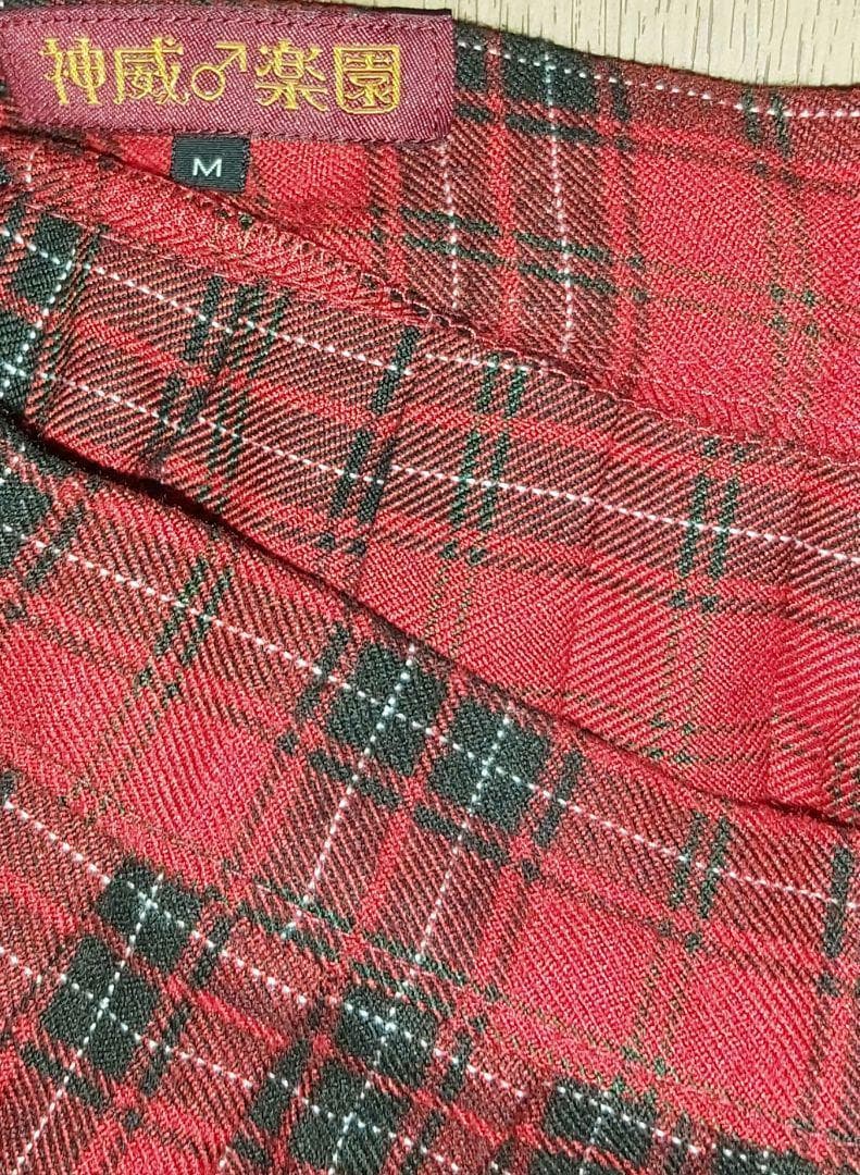 GACKT ドラムバッグ＆赤と黒チェック スカート 日本製