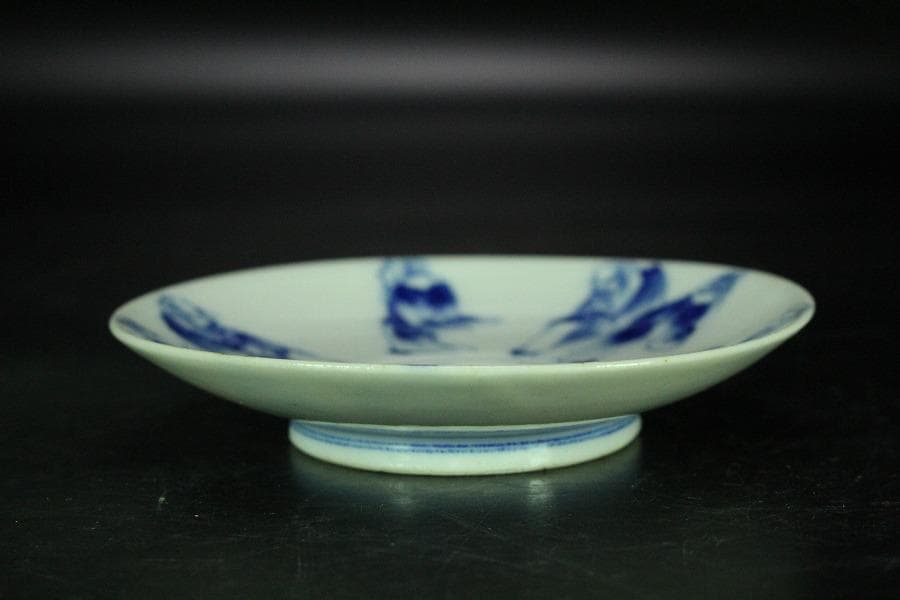 青花人物絵 酒器 煎茶碗 台 徳利 揃 共箱(K-LC849)