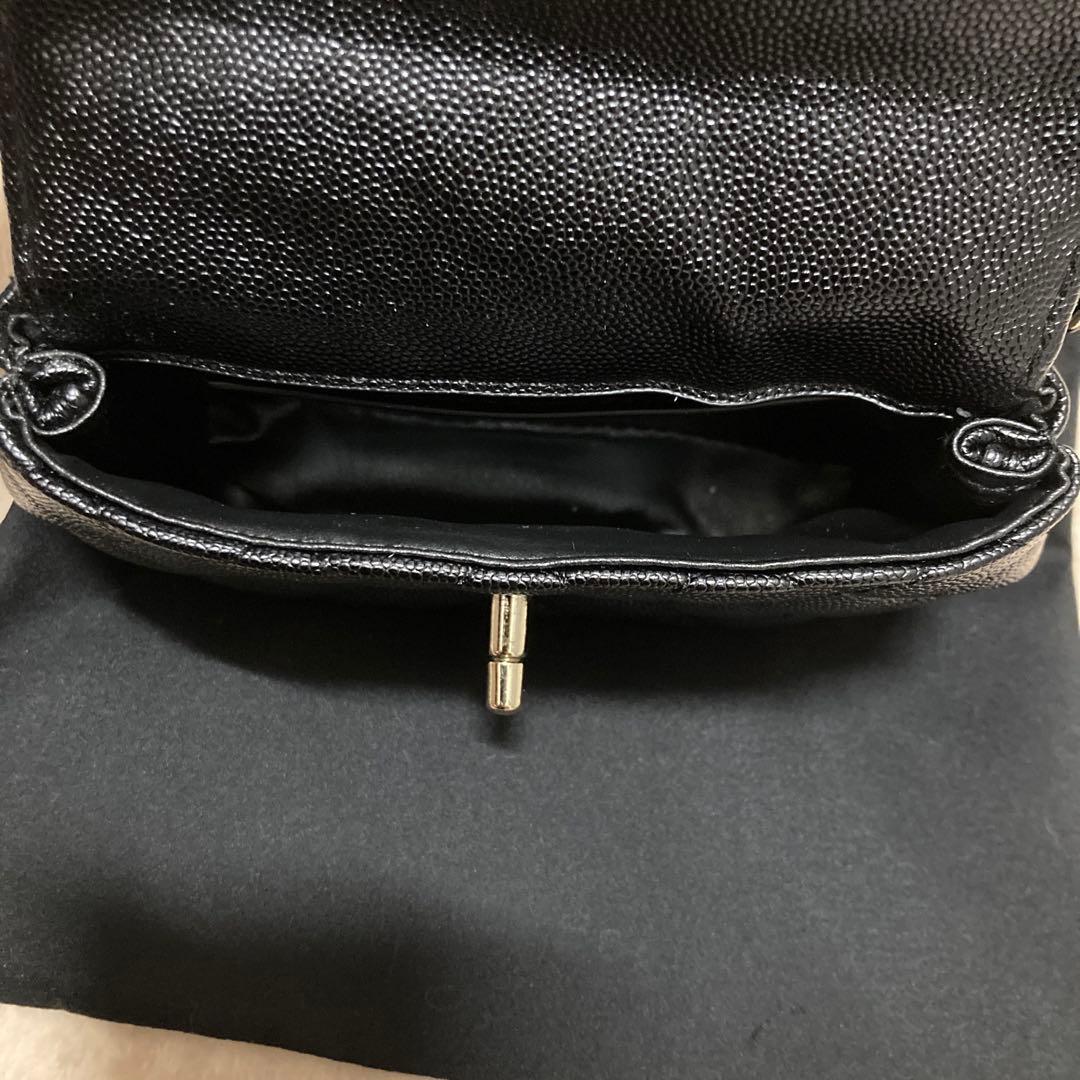 CHANEL ハンドルショルダーバッグ ブラック