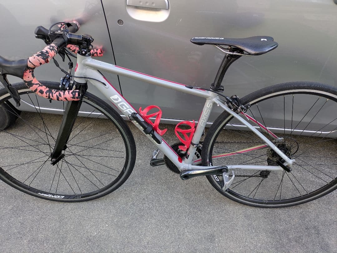 ガノー　axis ロードバイク グレー/ピンク