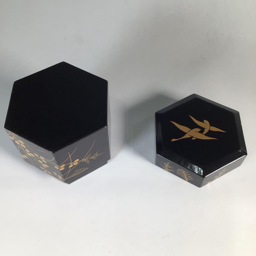 Ｎ５１８　茶入　『山中製』『道場宗廣作』『八幡宗豊書付』『二季鳥蒔絵』　茶道具