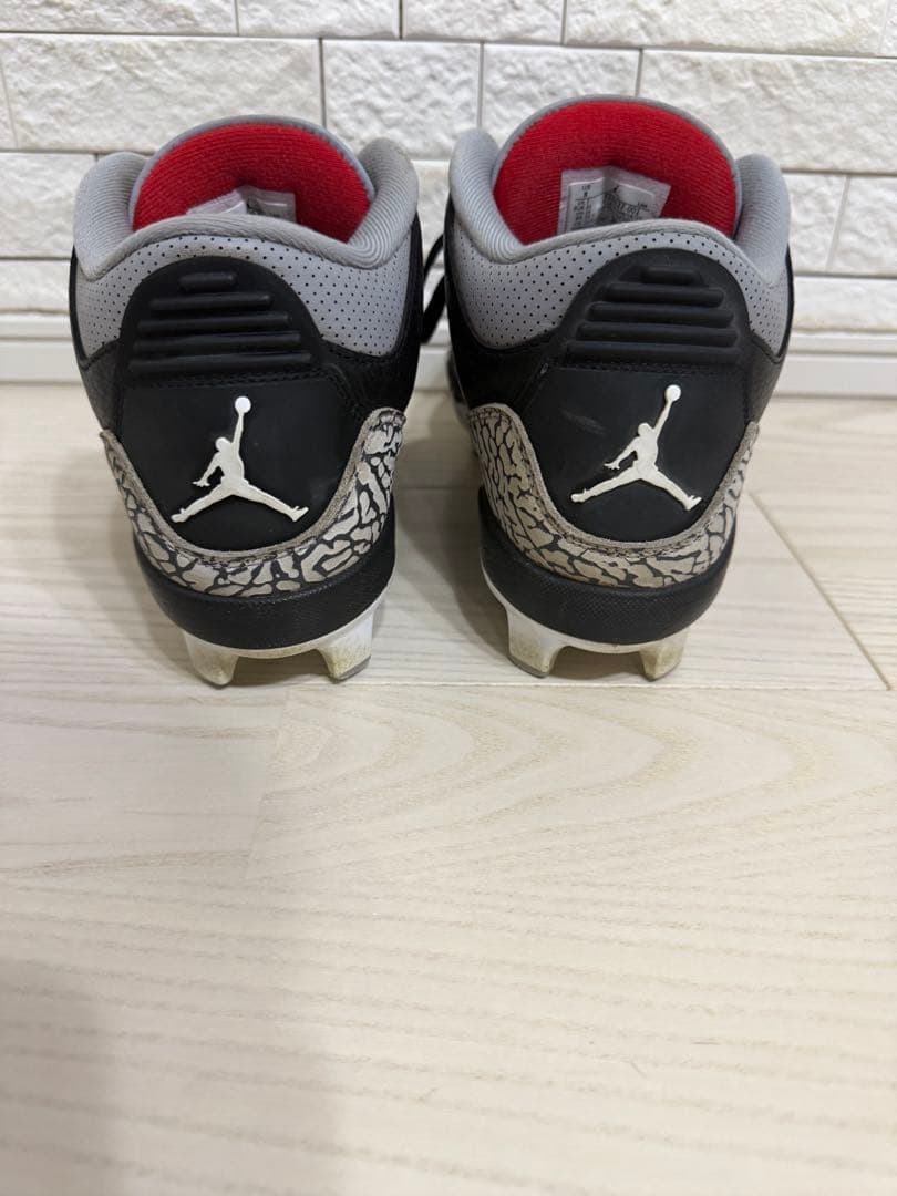 Jordan3 ブラックセメント　スパイク　シューズケース付き