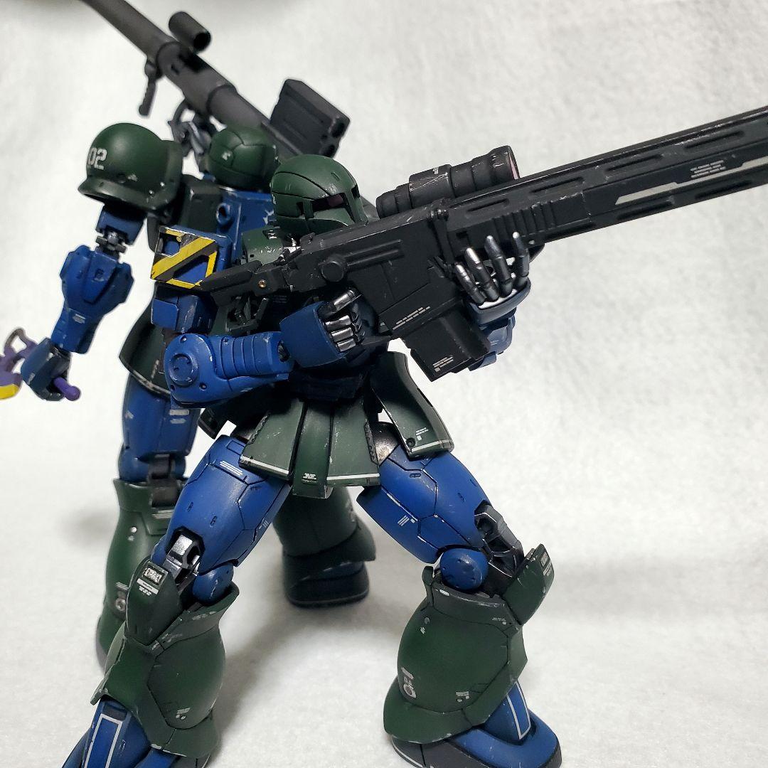 全塗装 完成品 ＨＧ 1/144 ザクI デニム／スレンダー2機セット