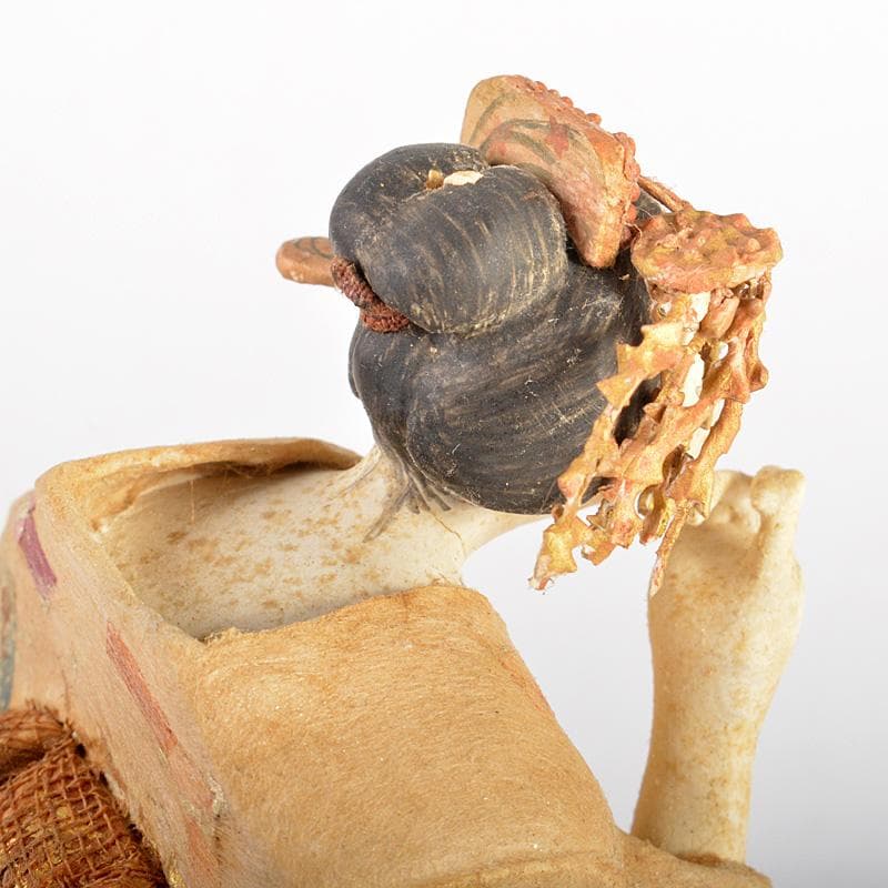 日本人形　木目込み人形　舞妓人形　在銘　時代箱付　C　6197