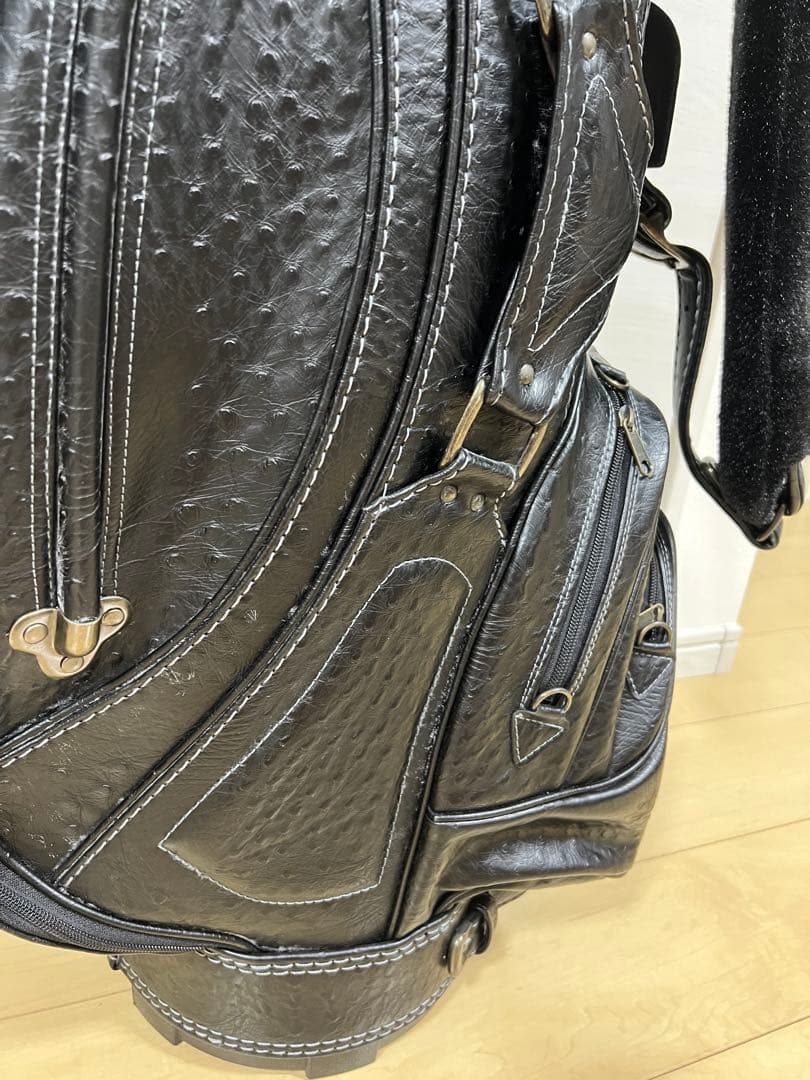 【未使用・超希少】YAMAHA / ヤマハ キャディバッグ オーストリッチ風