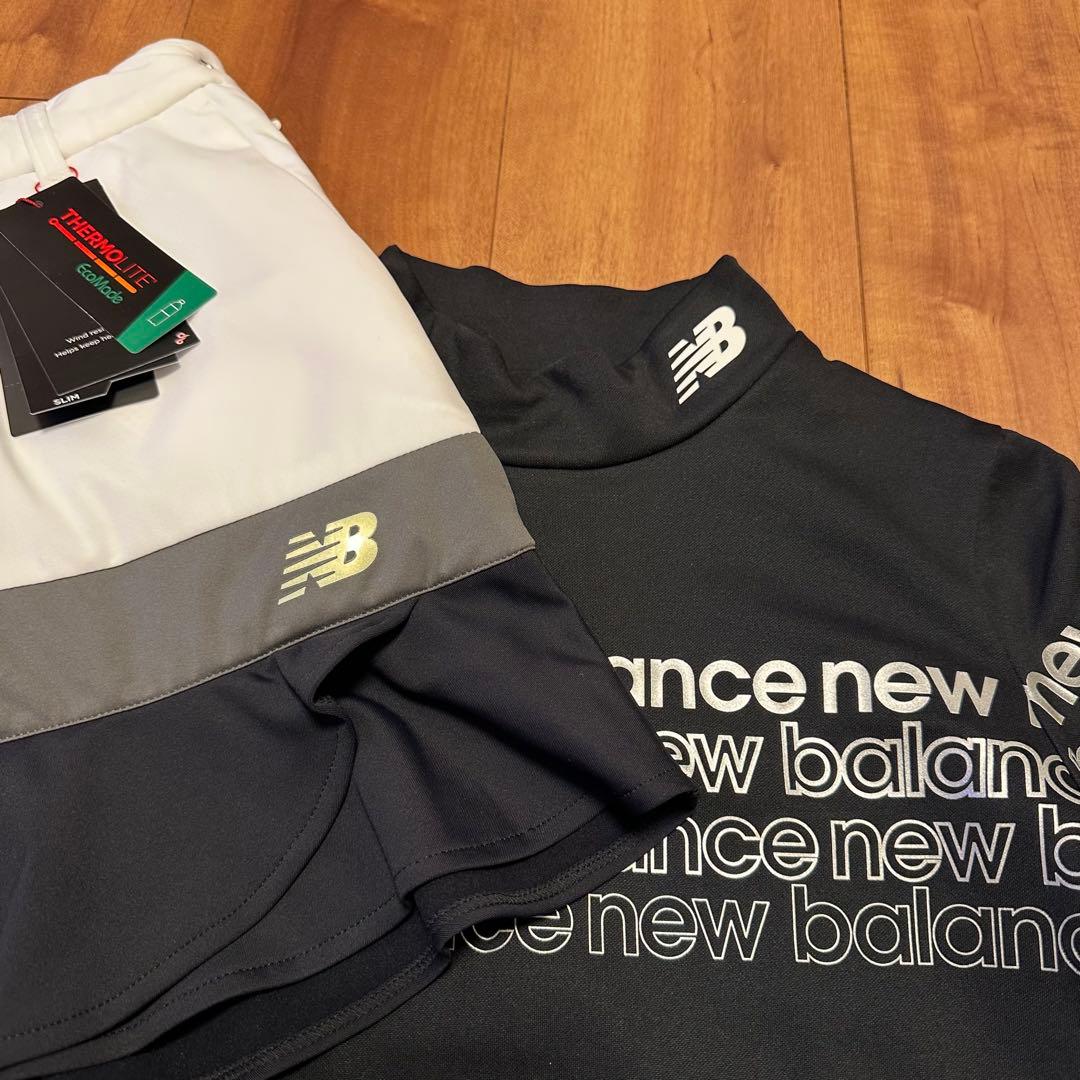 上下裏起毛　中綿スカート　ハイネック長袖　ペプラム　秋冬　セットアップ　ブラック