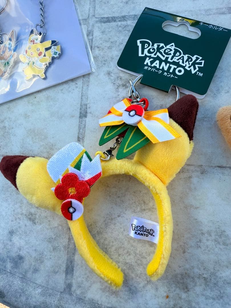 ポケパークカントー 数量限定 ポケモン ピカチュウ イーブイ キーホルダー