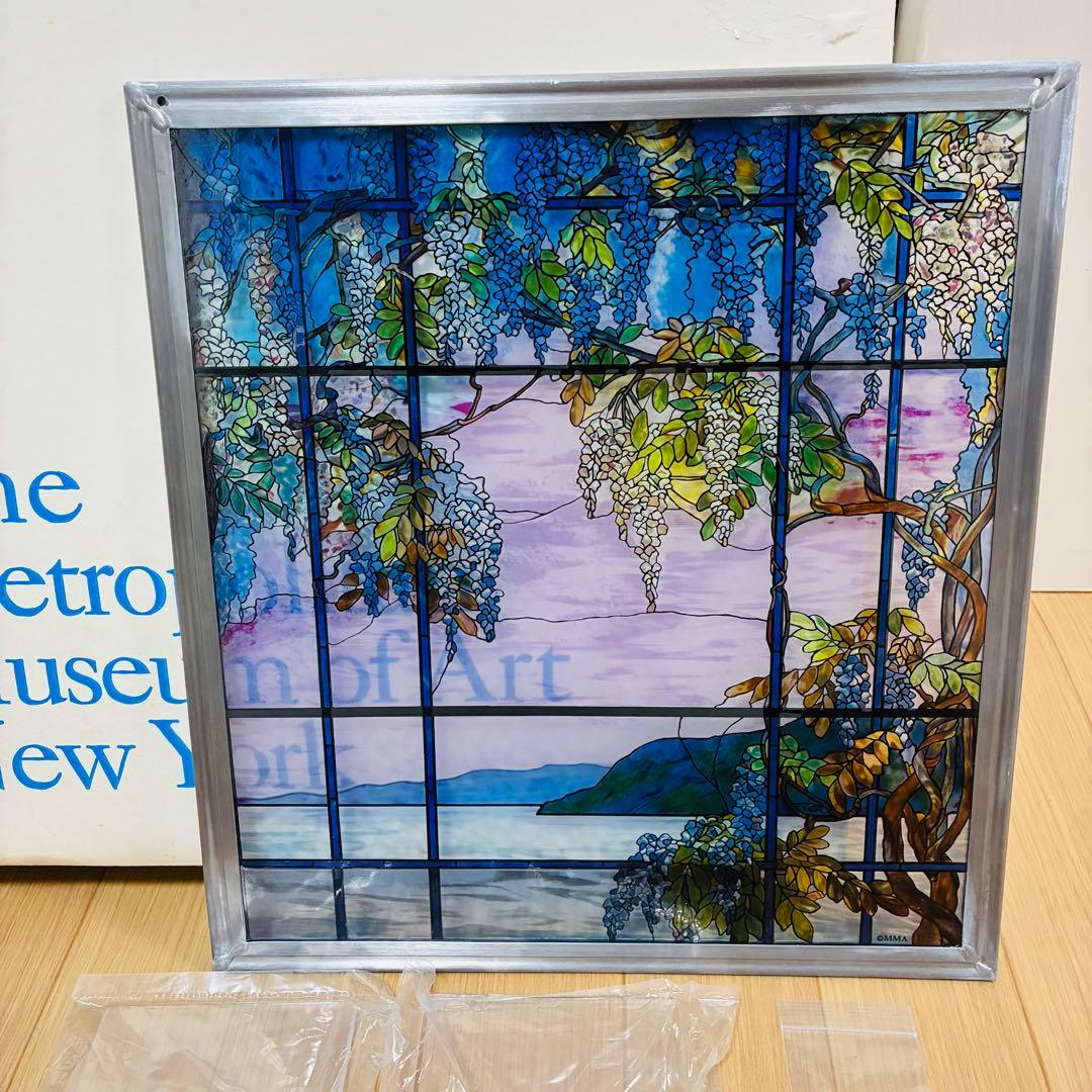 ルイス・C・ティファニー ヴィンテージ ステンドグラス オイスターベイの風景