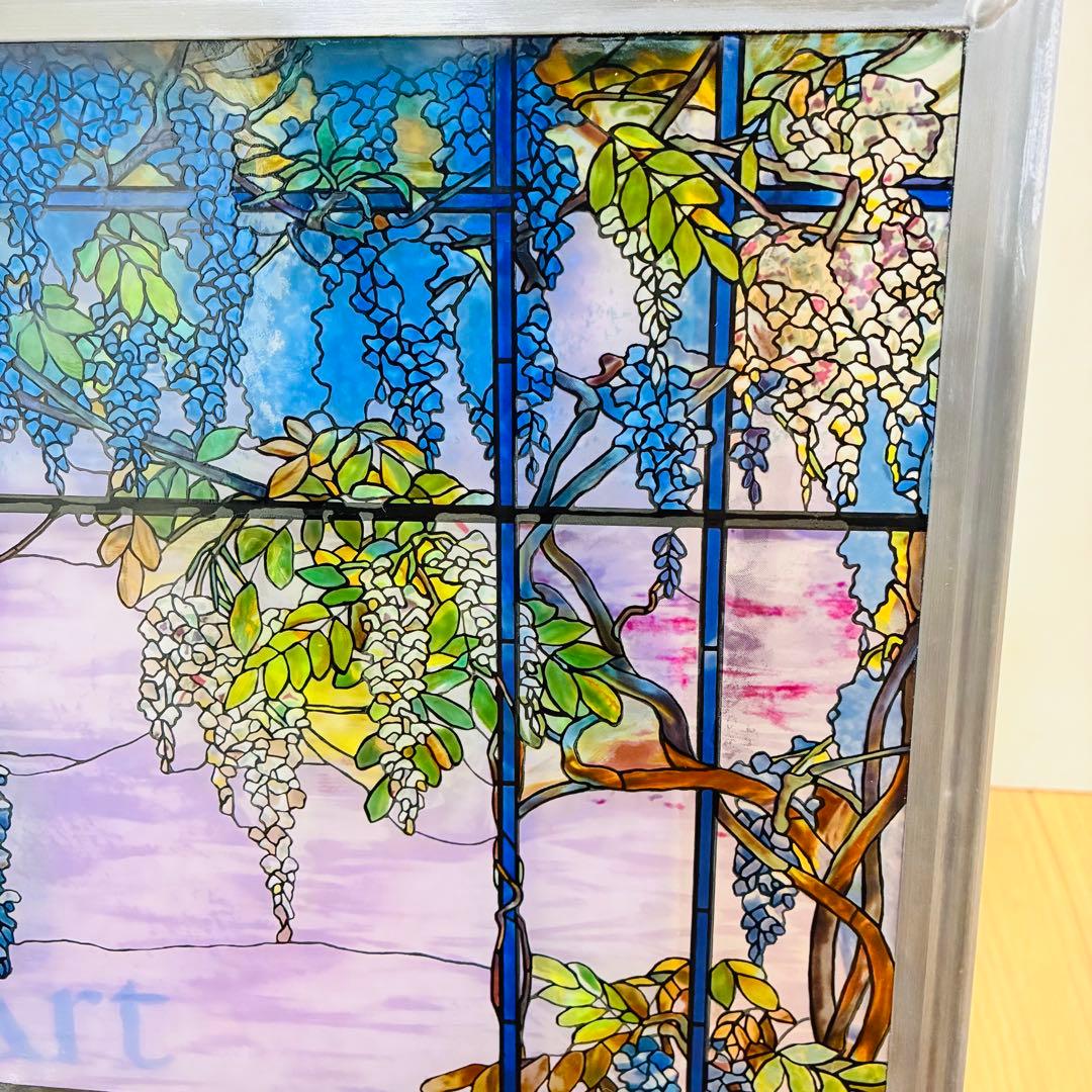 ルイス・C・ティファニー ヴィンテージ ステンドグラス オイスターベイの風景