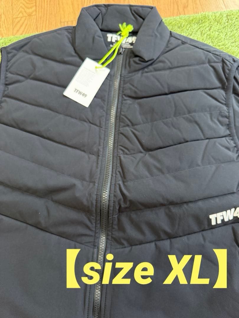 新品正規品【TFW49/XL】ダウン90%ダウンベスト中綿ジャケット防寒
