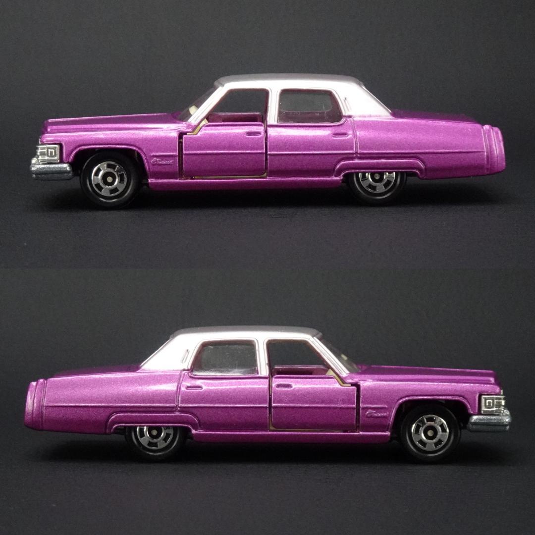★トミカ 青箱 F2　日本製　キャデラック　フリートウッド ブローアム　紫×銀
