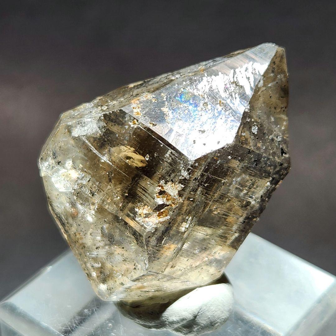 あふれる虹✨シャンパンカラー ハーキマーダイヤモンド 原石
