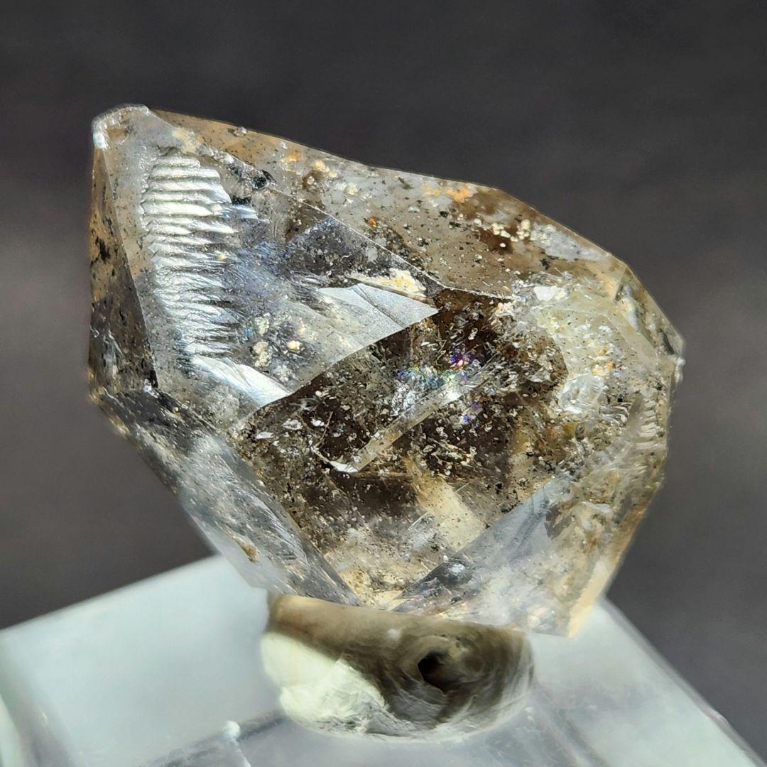 あふれる虹✨シャンパンカラー ハーキマーダイヤモンド 原石