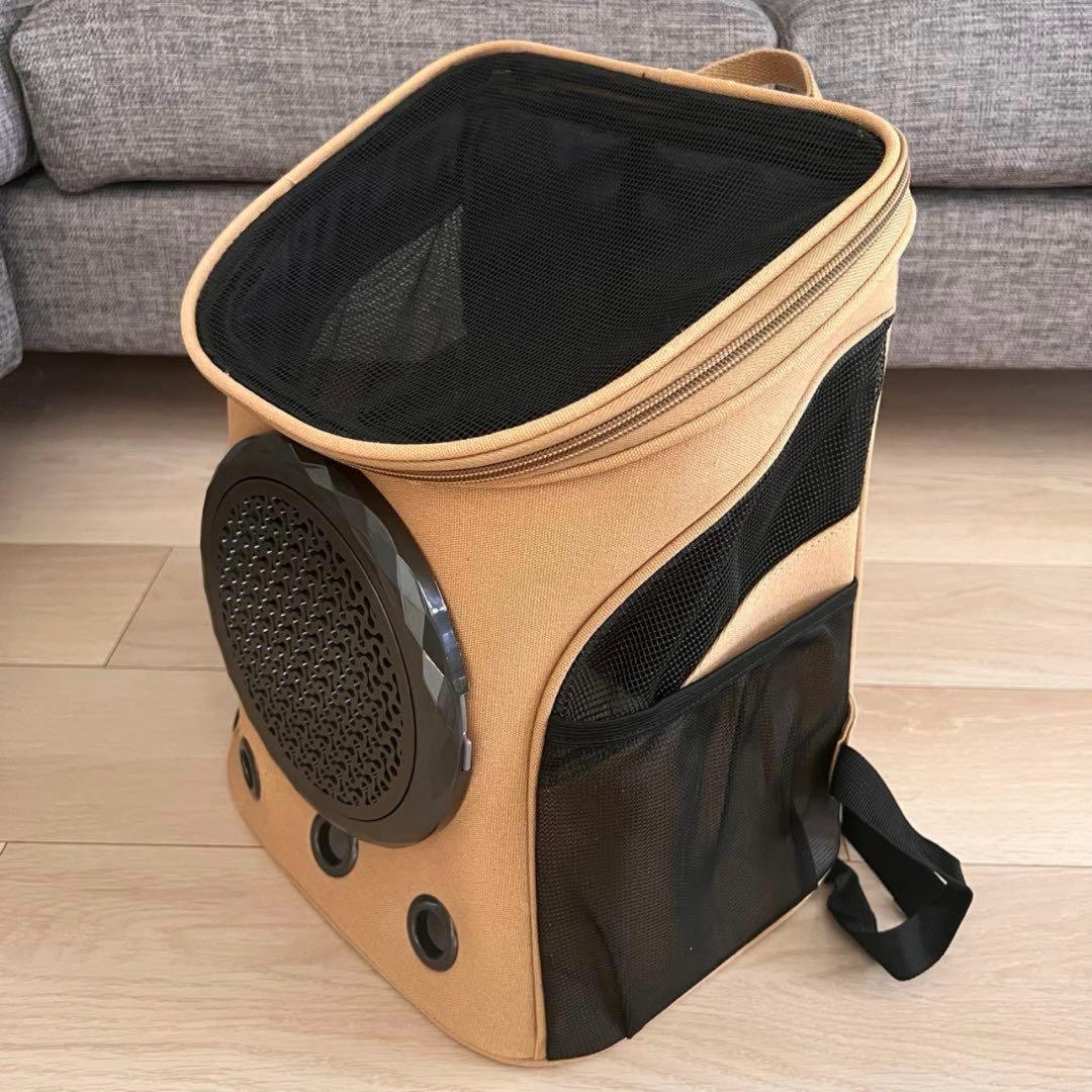 モンシェリ ペット用キャリー リュック ブラウン