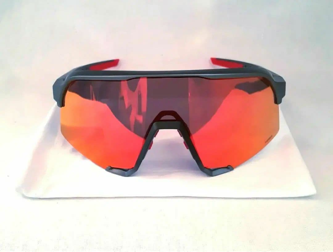 100% S3 ガンメタル レッド ワンハンドレッド サングラス