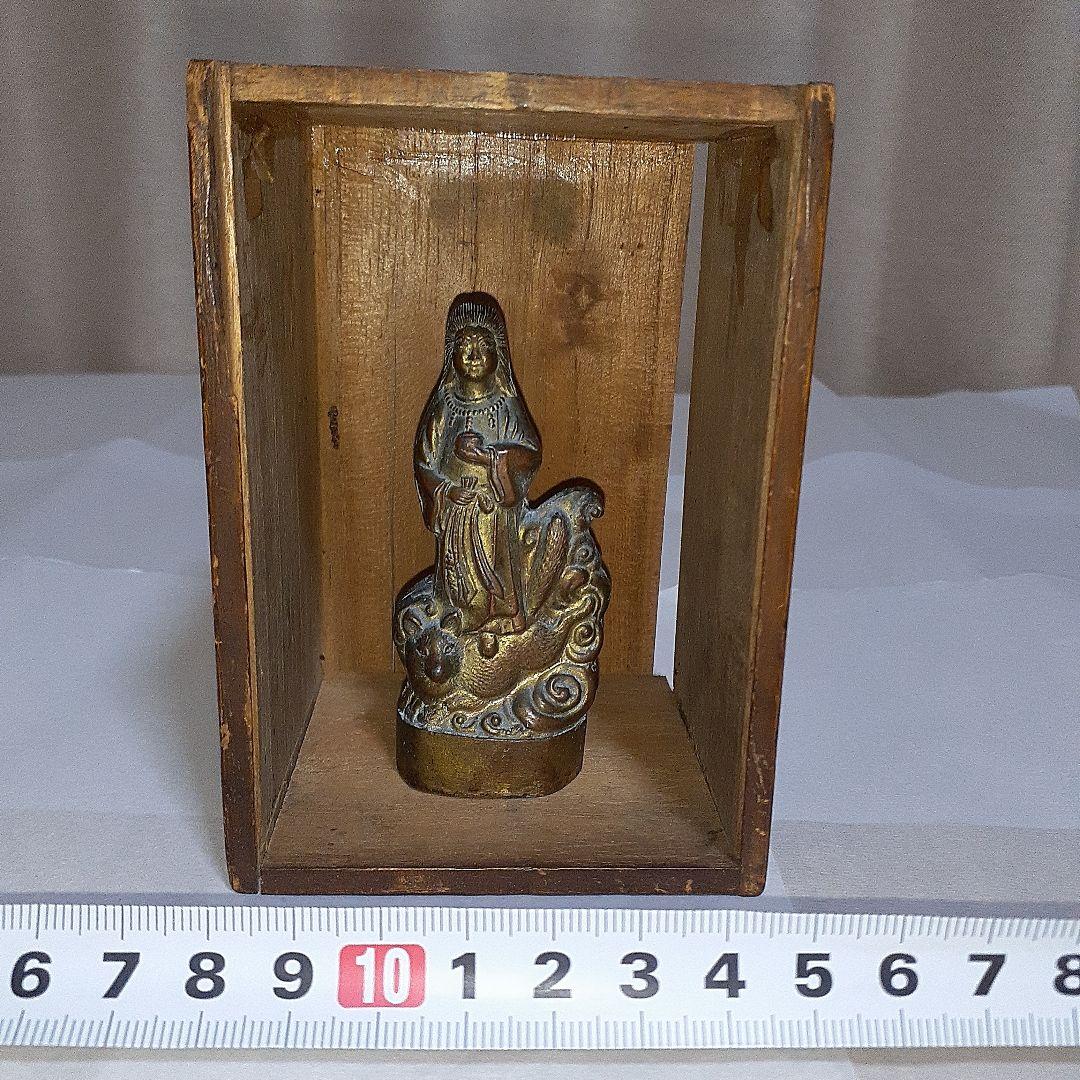 戦前【稲荷神像】神像　仏像　厨子