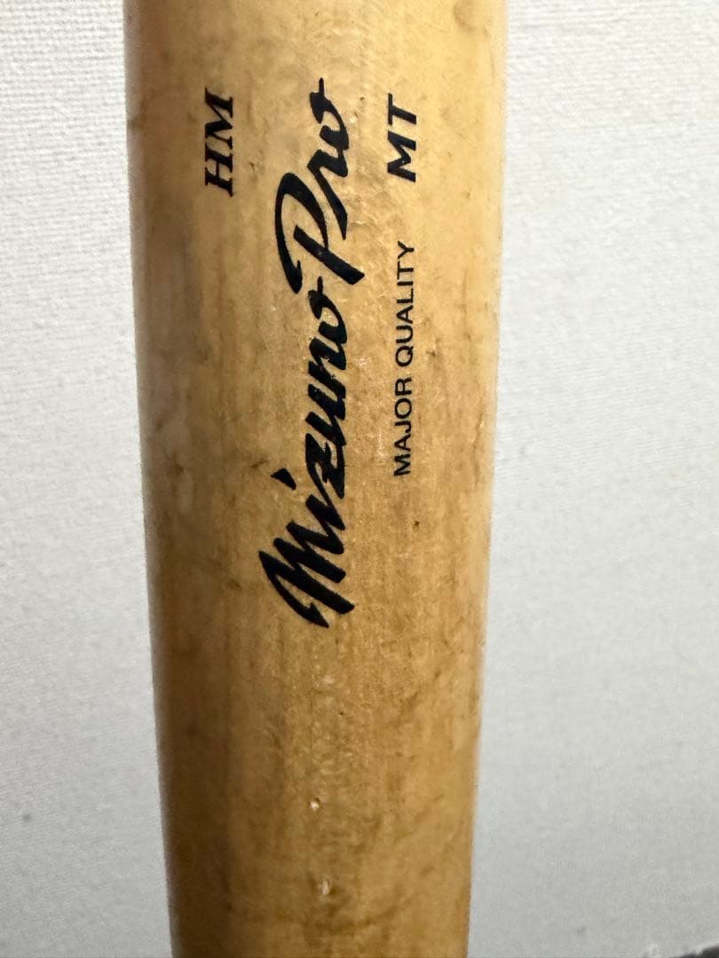 ミズノプロ木製バット NPB規格　ロッテ佐藤都志也実使用
