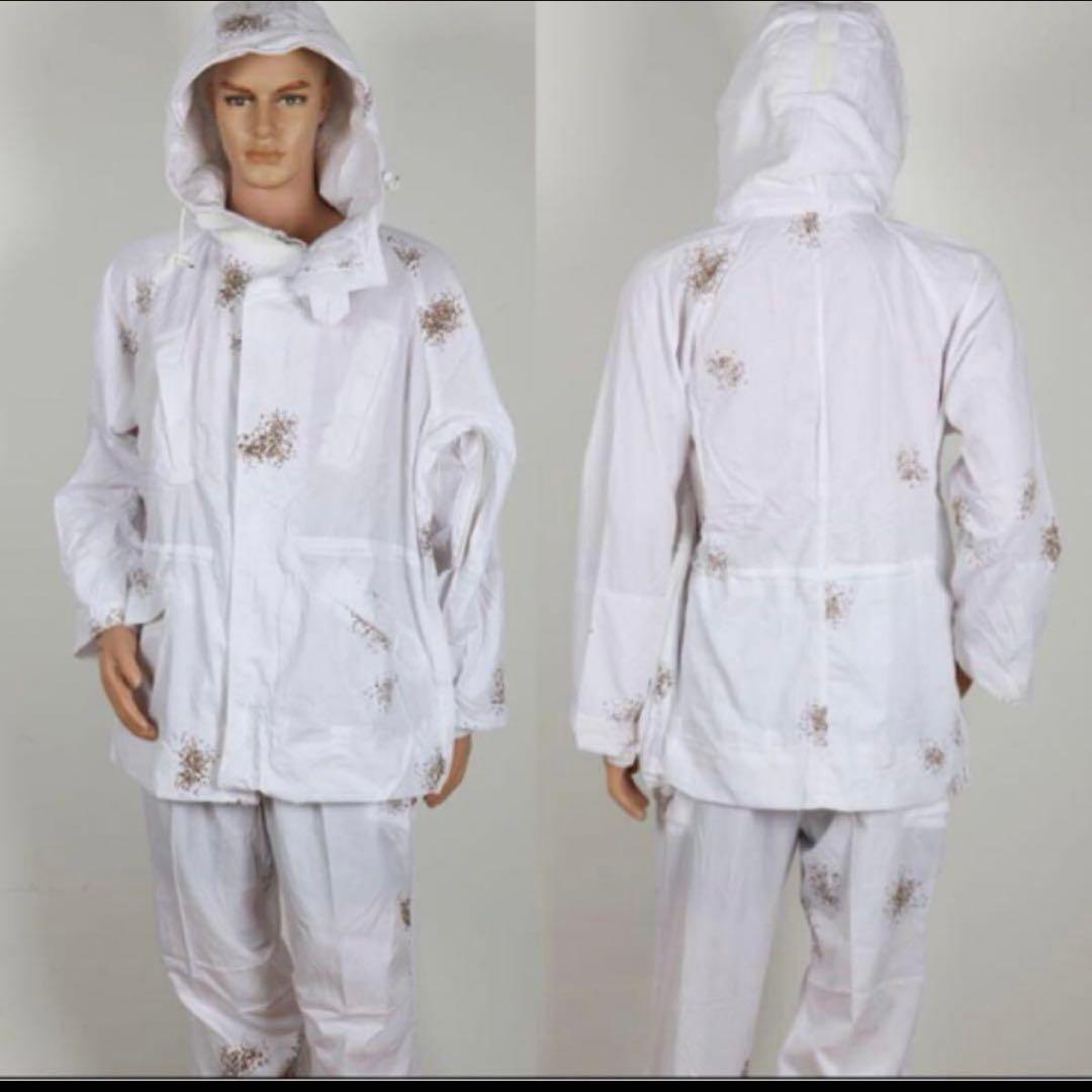 ドンバス冬前線ロシア軍/北朝鮮軍/中国人民解放軍現用スノー迷彩戦闘服上下雪地迷彩