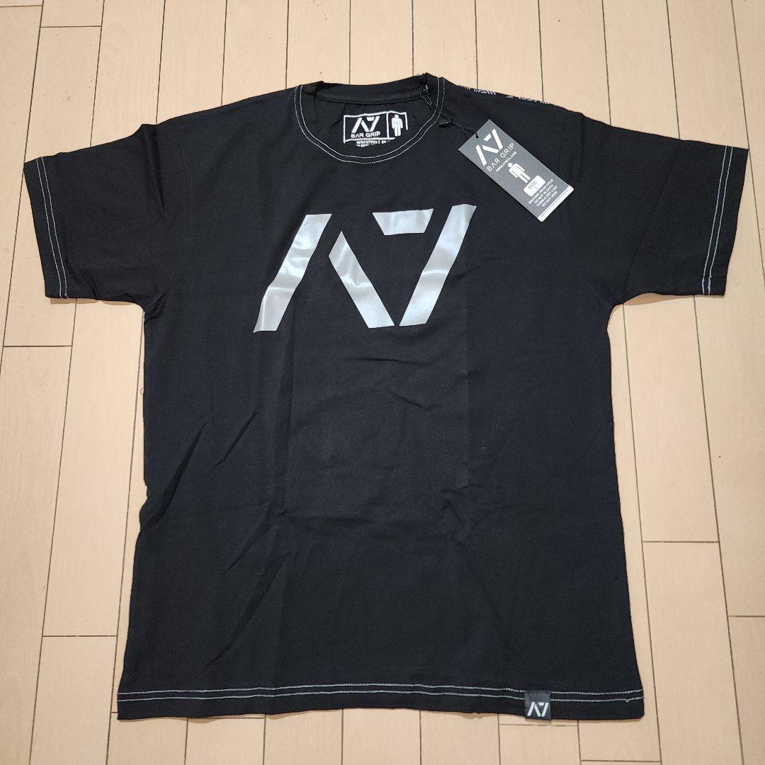 A7 BAR GRIP Tシャツ 黒×銀 Lサイズ