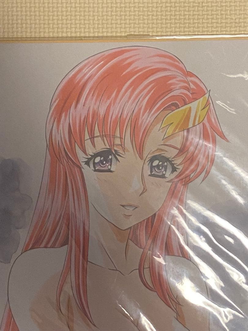 かわらじま晃直筆イラストサイン色紙　ラクス　クライン