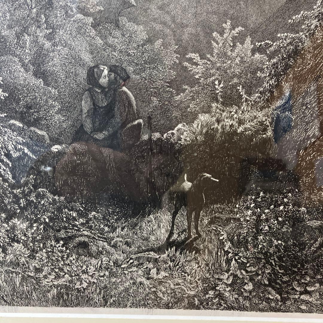 No.26020807 お部屋のインテリアに銅版画の額「GUTE NACHT」