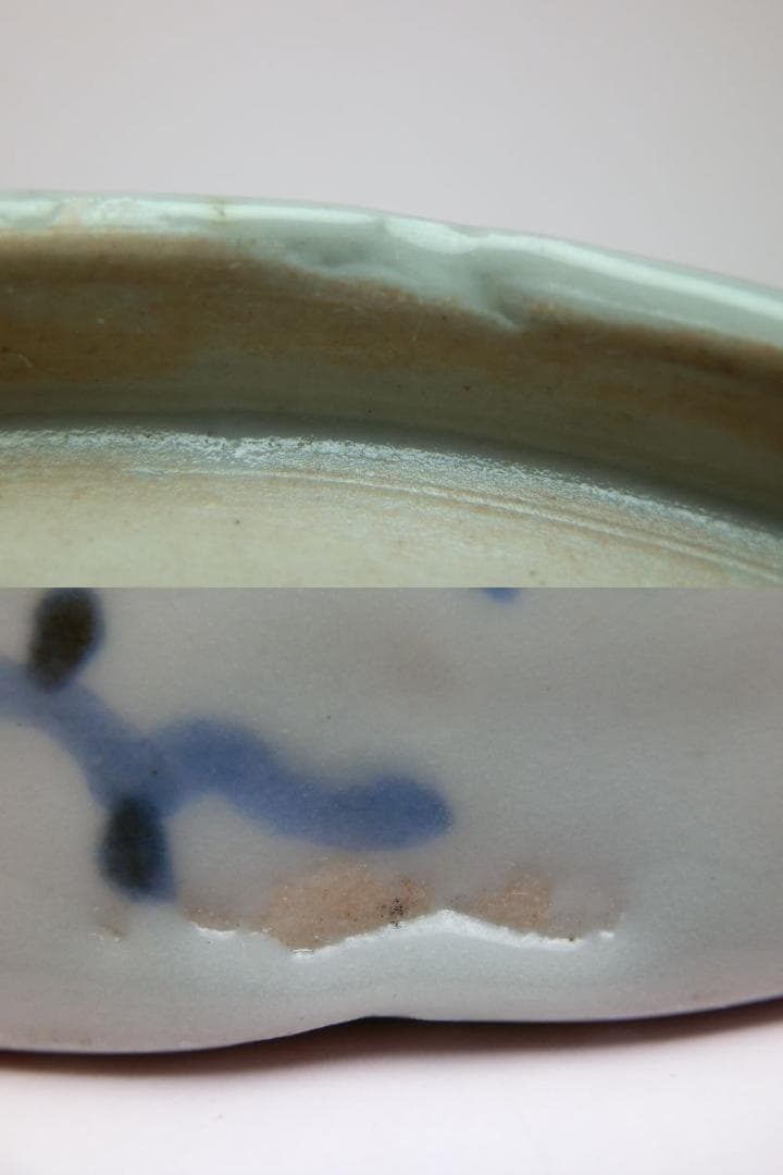 時代 花紋 なます皿 アンティーク 71126