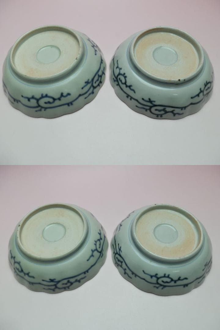 時代 花紋 なます皿 アンティーク 71126