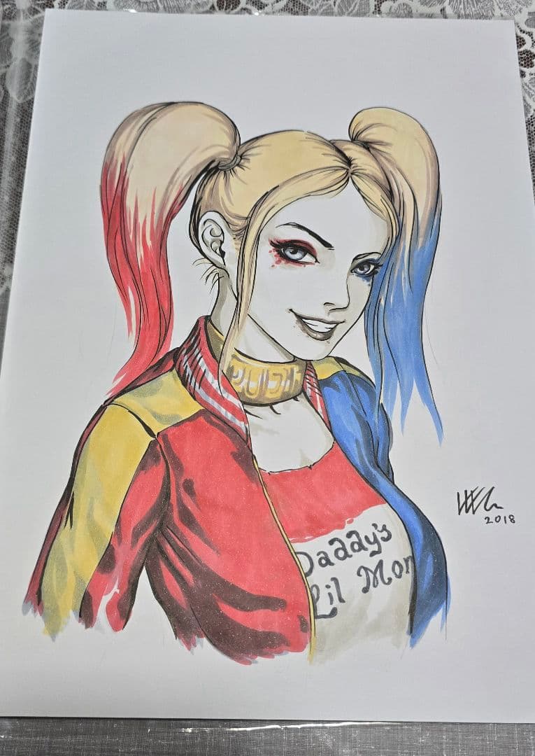 ハーレイ・クイン 東京コミコンコミッション 2018年制作 A4サイズ