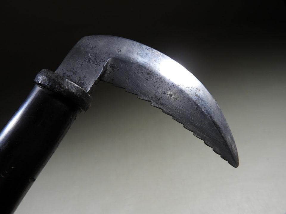 ●武具 趣きある鳶口 手かぎ 手鉤 消防 又鬼 忍者 古民具 全長50㎝程度