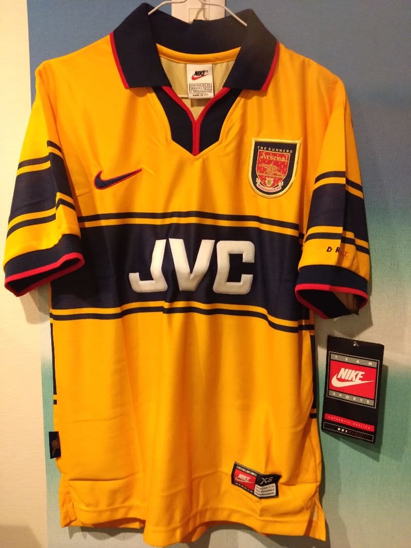 アーセナル　アウェイユニフォーム　ヴィンテージ　新品タグ付き