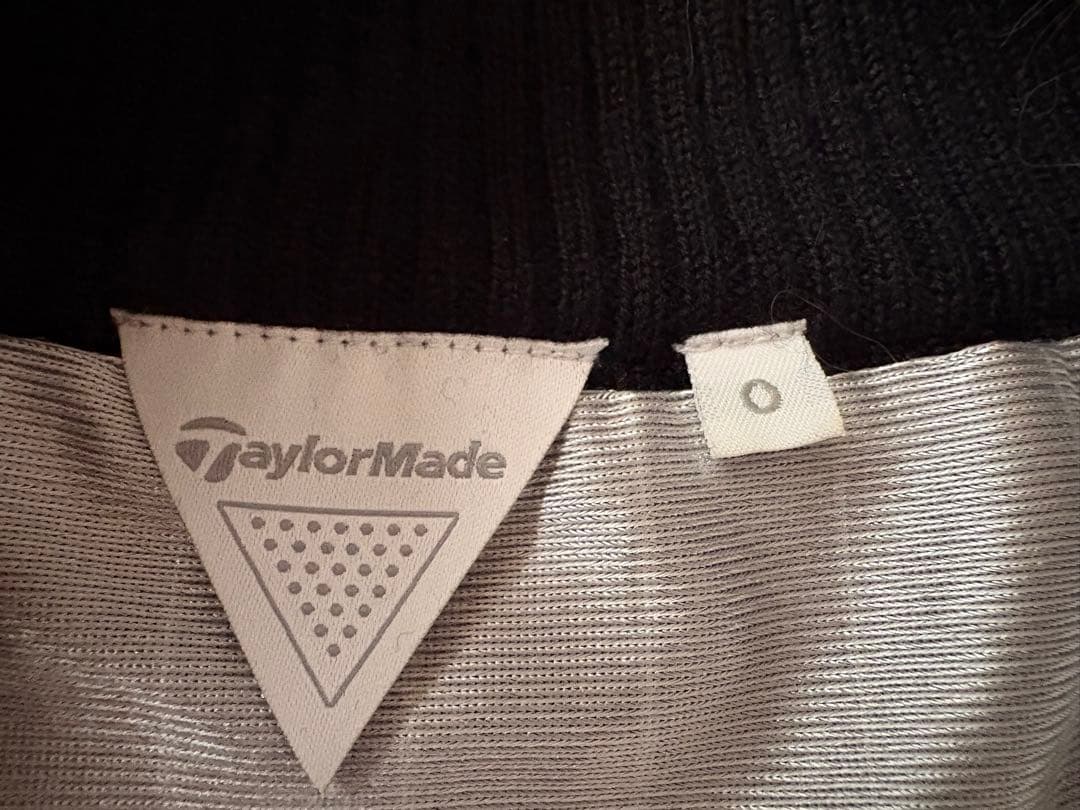 TaylorMade ブラック　ジップアップニットゴルフジャケット