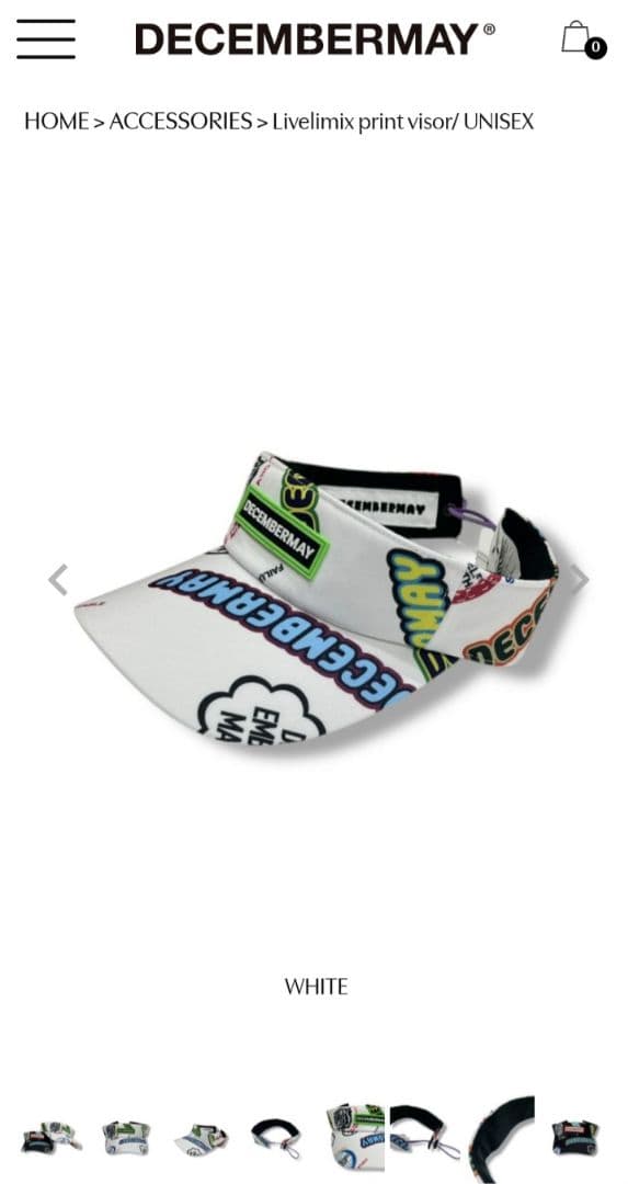 【限界価格】DECEMBERMAY サンバイザー　ディセンバー