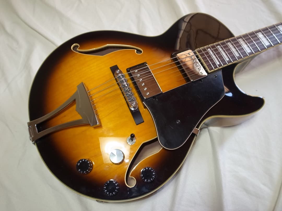 マ*シ様 美品　Ibanez AG75 BS　コンパクト　 フルアコ　ほぼ未使用