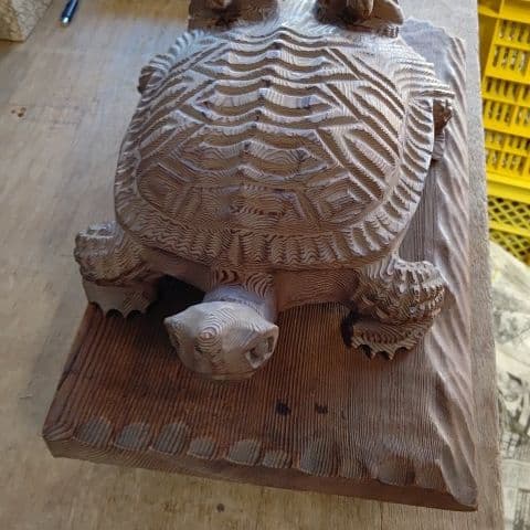 龍宮の亀の置物