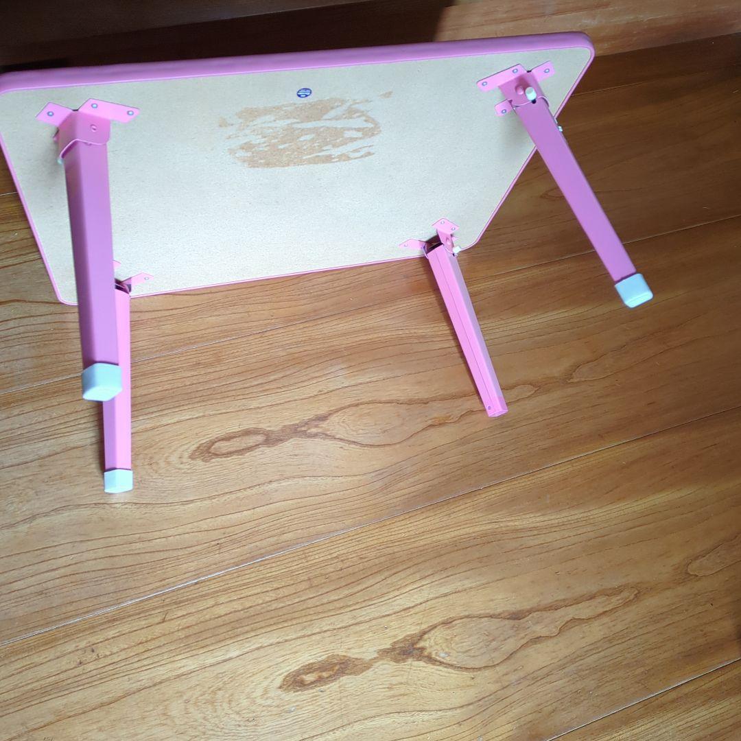 レア　ハローキティ　折りたたみテーブル　テディベア柄