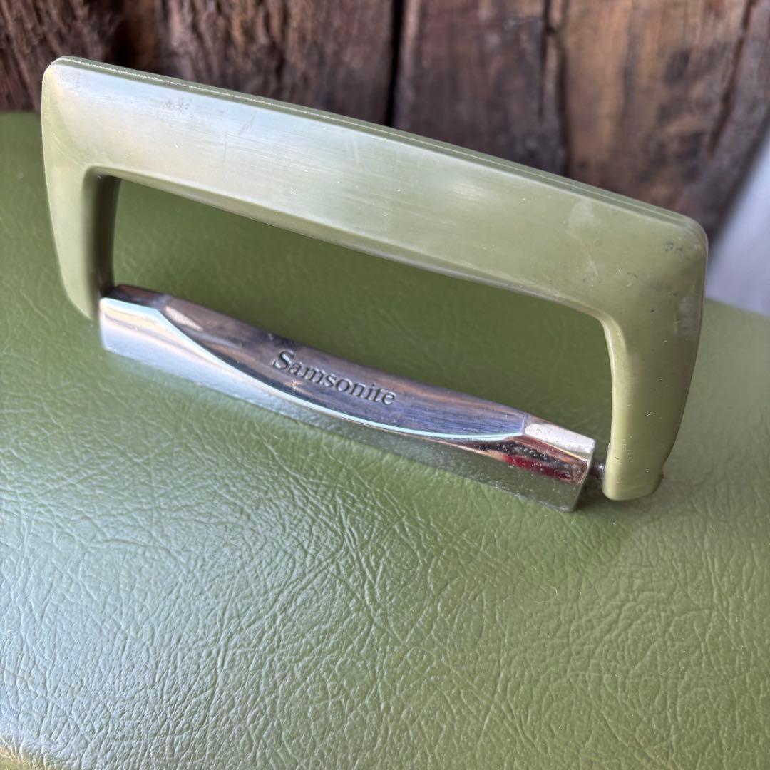 【1960s USA vintage】サムソナイト トレインケース　グリーン