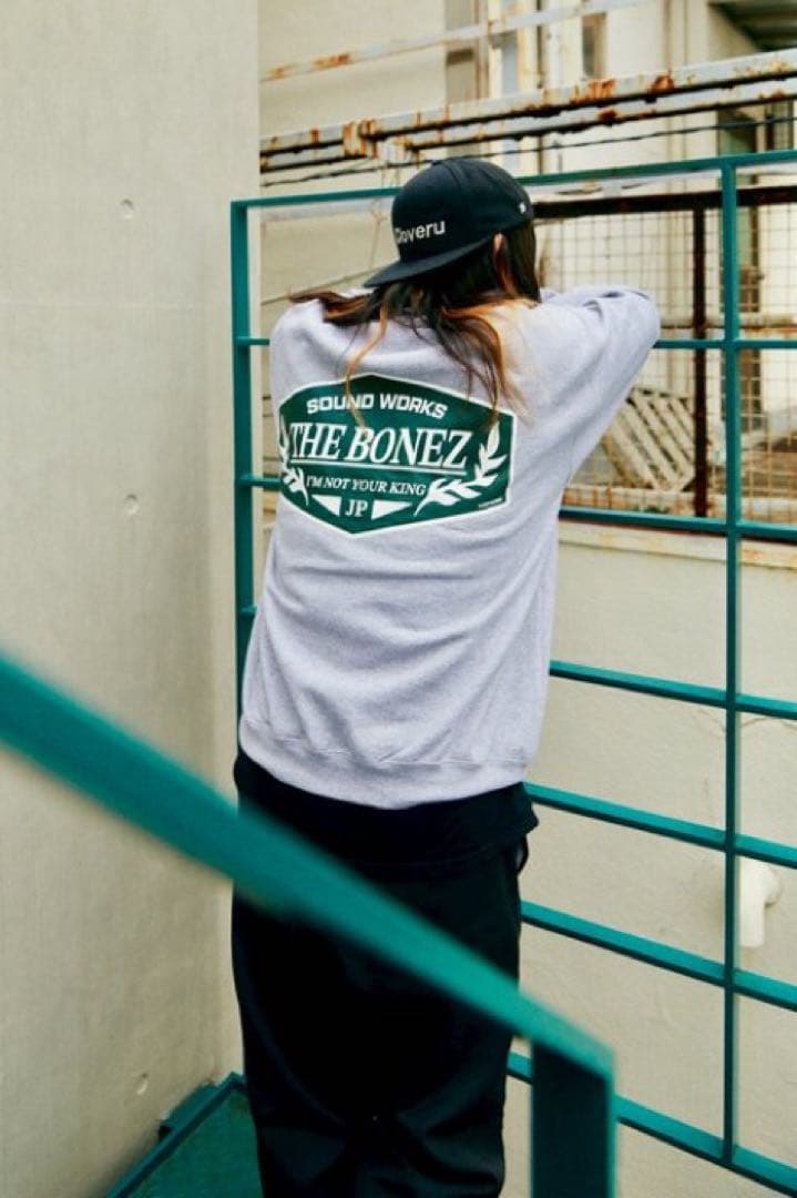 The BONEZクルーネック JESSE 新作 GRY Lサイズ