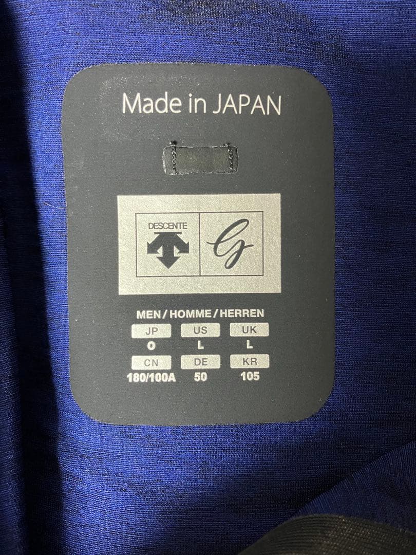 DESCENTE GOLFジャケット L ブラック/ブルー g-arc