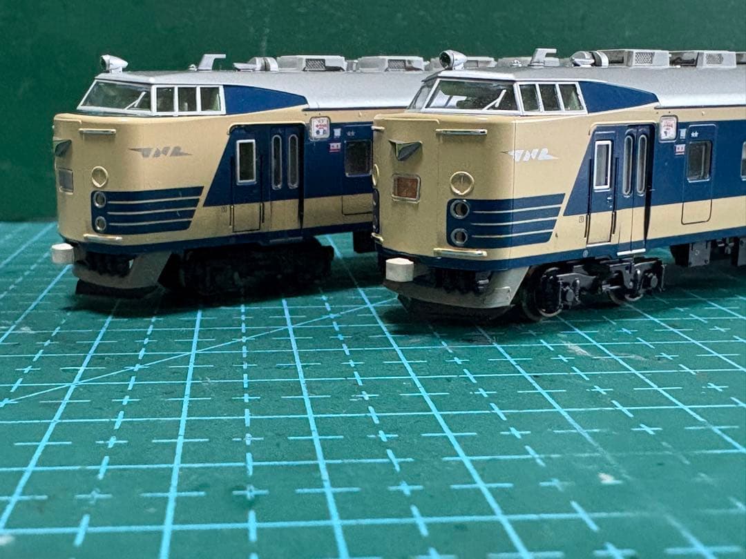 KATO　583系特急（ゆうづる）基本＋増結＋増結フルセット加工品　現行ロッド