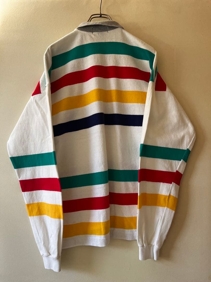 M*A様 No.5365 USA製 ラガーシャツ太ボーダー マルチカラー ヴィン