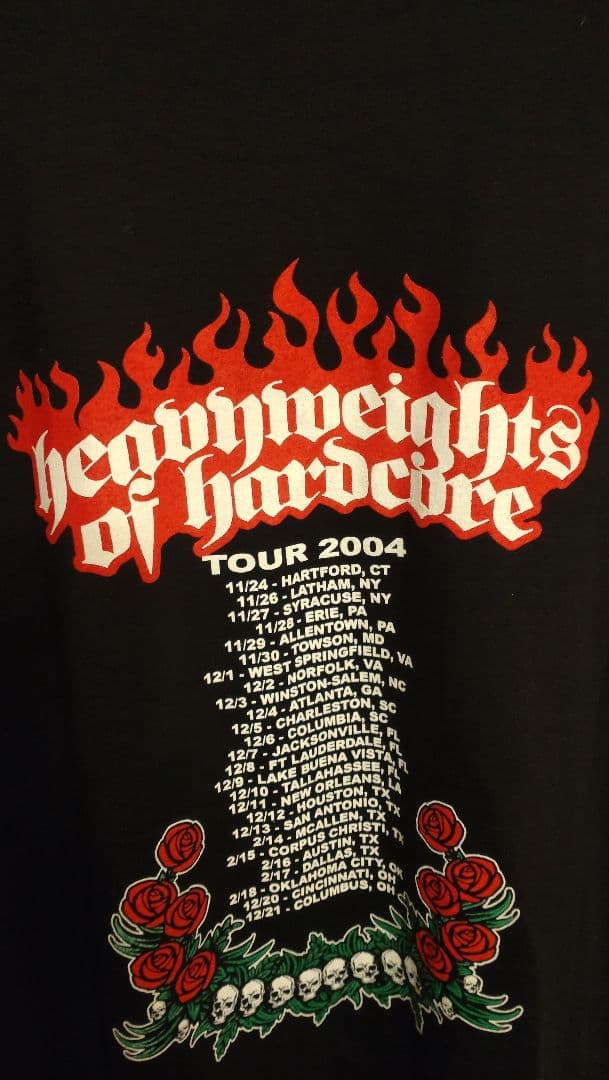1日セール！Hatebreed 2004年ツアーTシャツ 黒