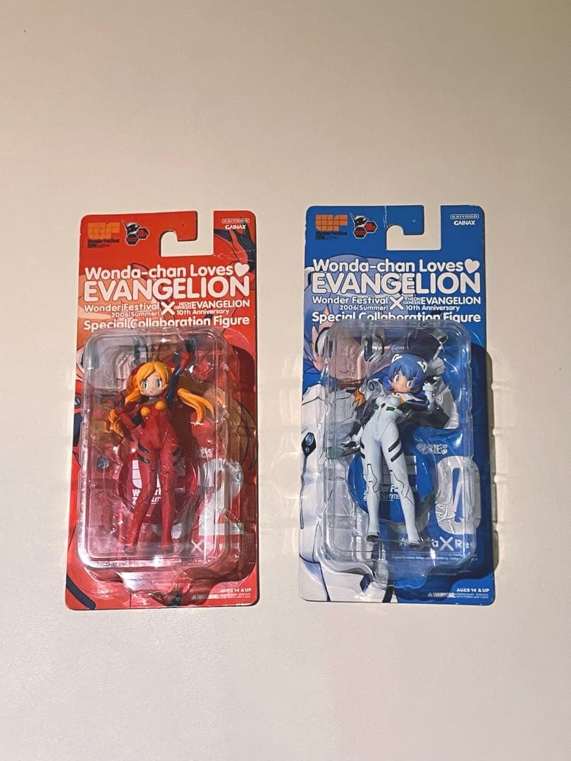 ワンフェス×エヴァ ワンダ、リセットちゃん、フィギュア2体セット　海洋堂