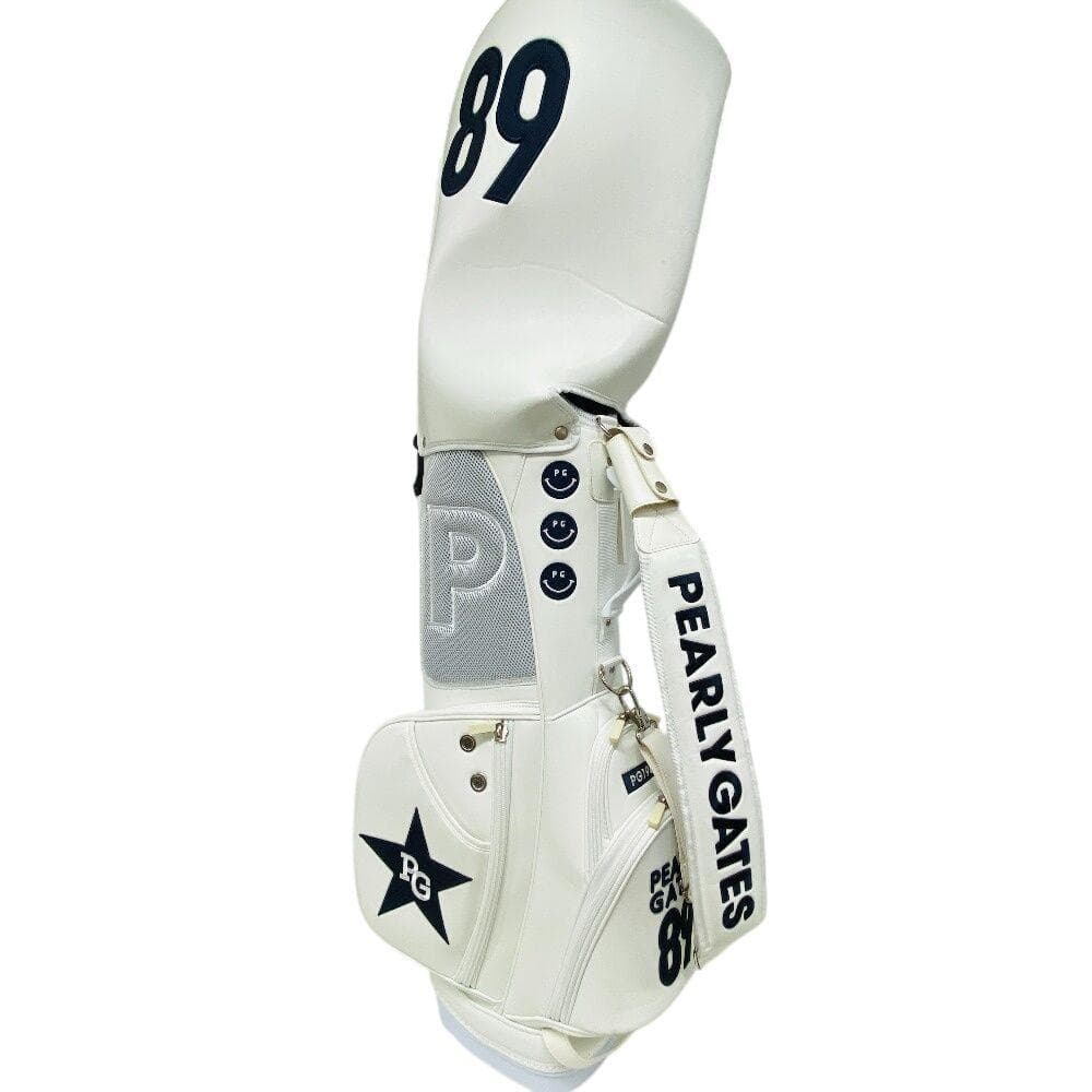 パーリーゲイツ ゴルフバッグ セルフスタンド 89 ニコチャン ホワイト