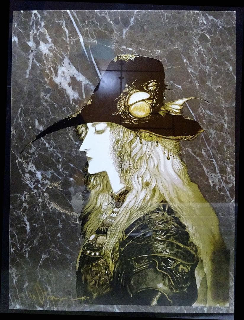 #天野喜孝 #大理石 #肖像 #吸血鬼ハンターD #共箱 #アールビバン保証書