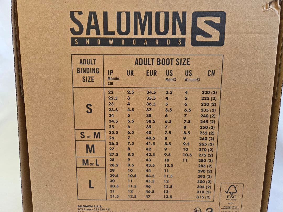 SALOMON HOLOGRAM 21-22モデル