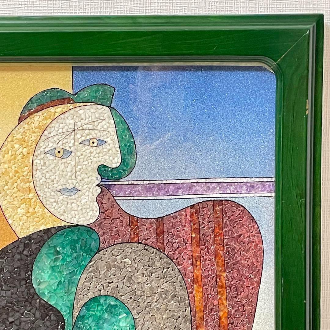 天然石モザイクアート 壁掛け